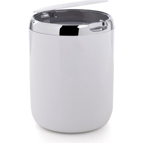Primanova Tezgah Üstü Plastik Kapaklı Çöp Kovası 3 lt Beyaz M-E29-01-P