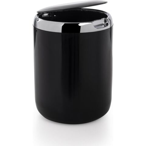 Primanova Tezgah Üstü Plastik Kapaklı Çöp Kovası 3 lt Siyah M-E29-06-P