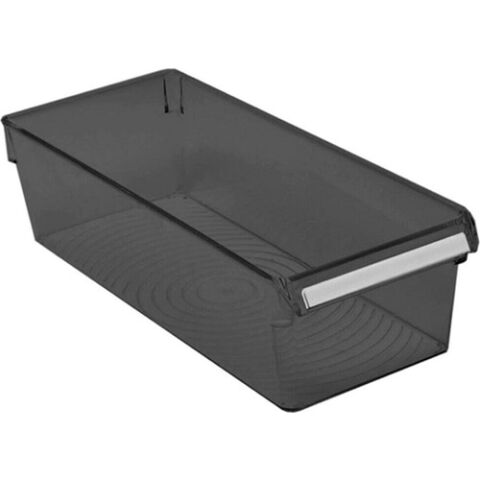 Primanova Dolap Içi Düzenleme Kutusu - Organizer 360*150*100 Şeffaf Siyah No:2