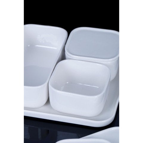 Acar Pure White 7'li Porselen Kapaklı Kahvaltılık - SCT-010874/4