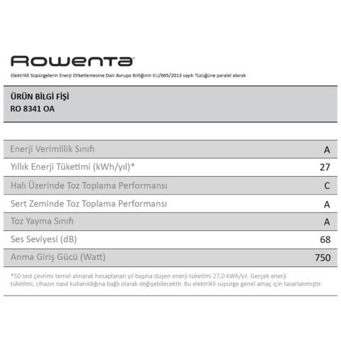 ROWENTA RO8341OA SILENCE FORCE MULTICYCLONIC TOZ TORBASIZ SÜPÜRGE