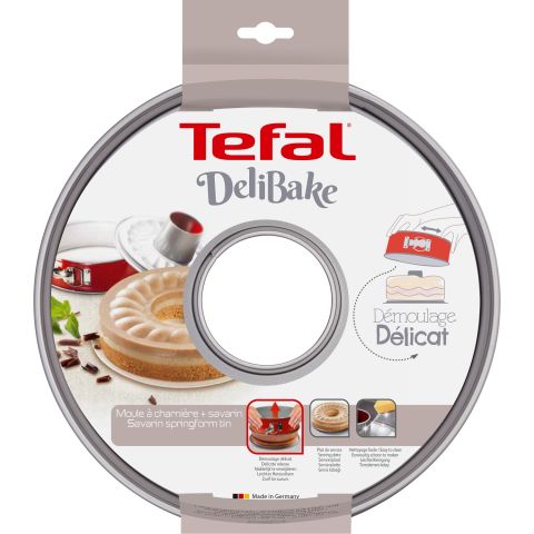 Tefal Delibake Savarin Kelepçeli Kek Kalıbı 28 cm (27 cm) - 2100104741 - Made In Germany