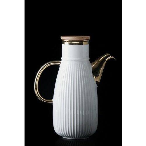 Acar La Purle Bambu Kapaklı Porselen Yağlık PORJ-21-0308/12