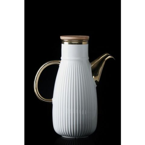 Acar La Purle Bambu Kapaklı Porselen Yağlık PORJ-21-0308/12