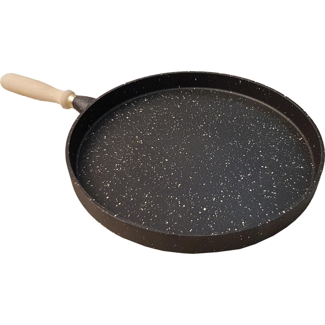 Cooker 36 Cm Döküm Derin Granit Gözleme Tavası Balık Krep Et Hamur CKR2844