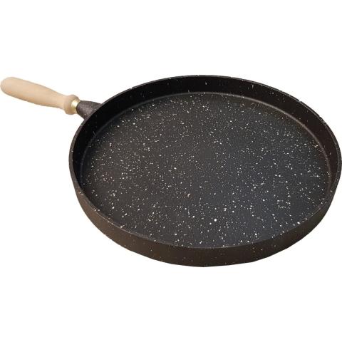 Cooker 36 Cm Döküm Derin Granit Gözleme Tavası Balık Krep Et Hamur CKR2844