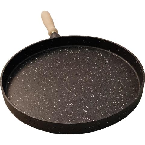 Cooker 36 Cm Döküm Derin Granit Gözleme Tavası Balık Krep Et Hamur CKR2844