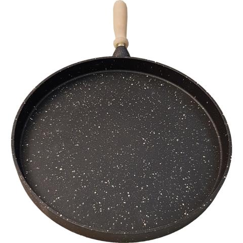 Cooker 36 Cm Döküm Derin Granit Gözleme Tavası Balık Krep Et Hamur CKR2844