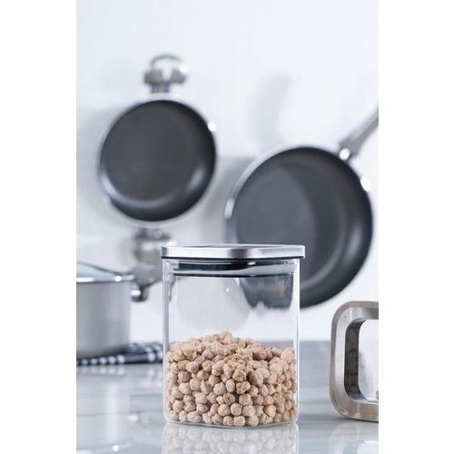 Acar Borosilikat Kare Cam Kavanoz - 900 ml QDM-012112