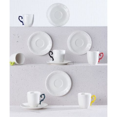 Acar Luisa 6 Kişilik Porselen Kahve Fincan Takımı PORJ-010960/12