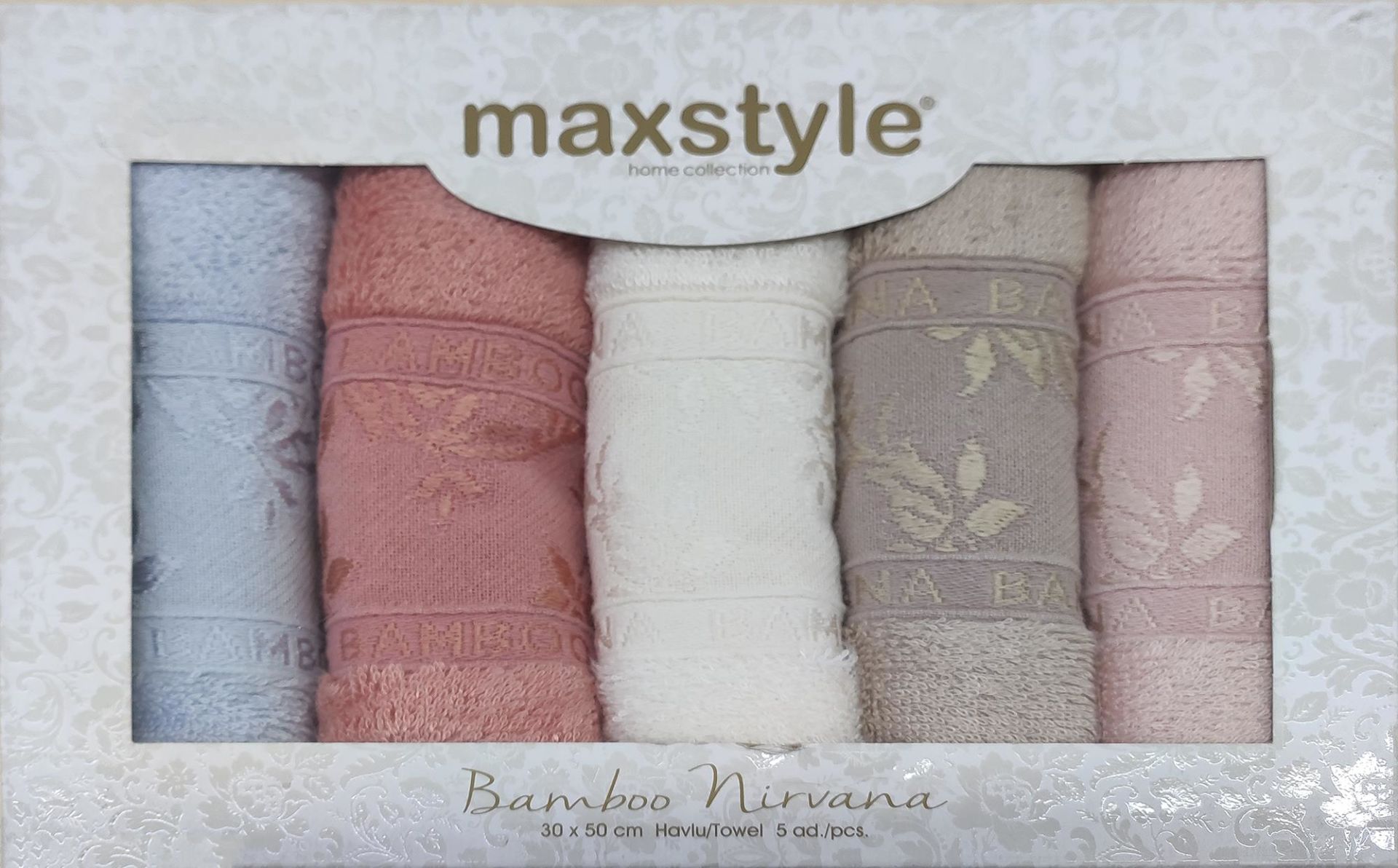 Maxstyle Nirvana Bambu 5'li El Mutfak Havlusu V2 ASS