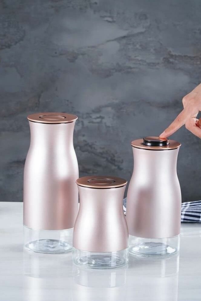 Acar Noir Rose 3'lü Cam Baharat Takımı - ALG-011646/4