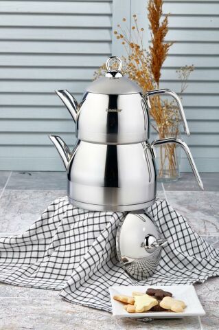 COOKER PREMIUM MINI BOY ÇELİK ÇAYDANLIK GÜMÜŞ CKR2920