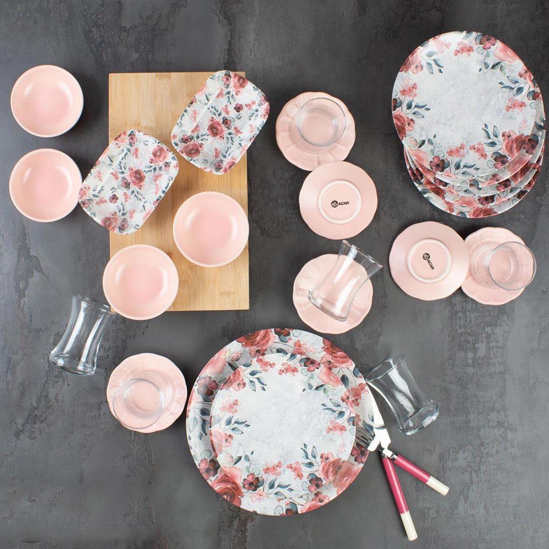 Acar Frezya Seramik Kahvaltı Seti 25 Parça 6 Kişilik PRA-1394799-3899