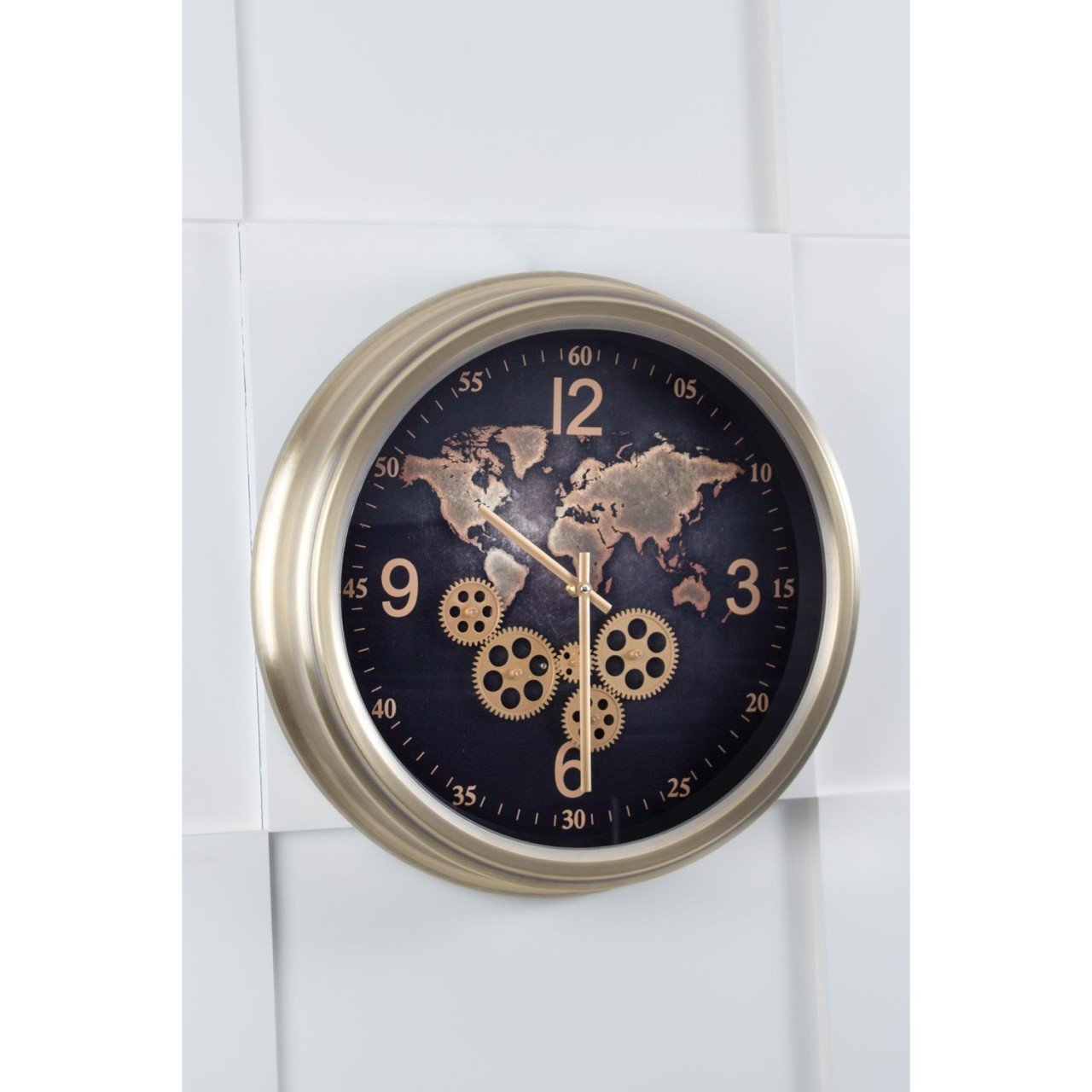 Acar Milan Çarklı Duvar Saati Gold - CMK-011939/1