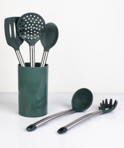 ACAR 5 PARÇA SİLİKON KEPÇE SET YEŞİL