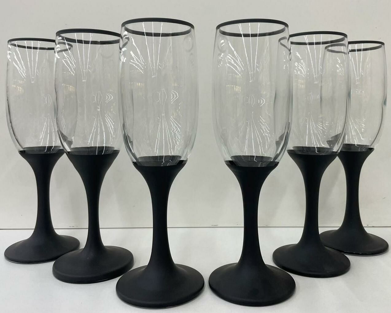 KCD MAT SİYAH KAHVE YANI BARDAK 6'LI TAKIM 044419-700116