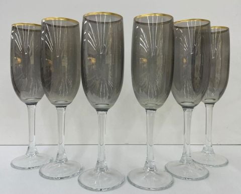 KCD FÜME MAT ALTIN KAHVE YANI BARDAK 6'LI 044819-73835F