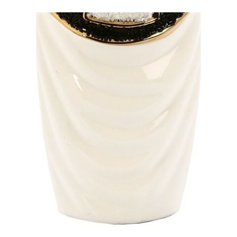 VİTALE ANDRA TAŞLI SERAMİK DEKORATİF BEYAZ MUMLUK AK.HQ0007