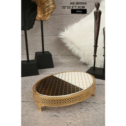 Vitale Dama Desenli Seramik Sunumluk AK.IB0004