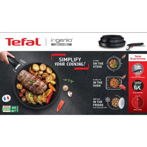 Tefal L76304 Ingenio Titanyum 6X Mix Tava 24 cm - 2100124949