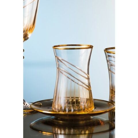 Kcd Seremoni Kahve 6 Kişilik 12 Parça Çay Bardak Seti