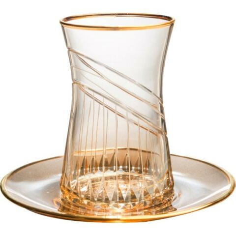 Kcd Seremoni Kahve 6 Kişilik 12 Parça Çay Bardak Seti