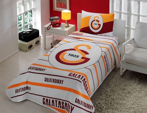TAÇ GALATASARAY LOGO TEK KİŞİLİK PİKE TAKIMI