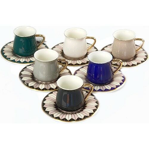 Acar Athena 6 Kişilik Porselen Fincan Takımı HXF-012097/12