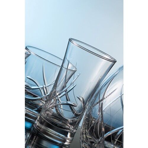 Kcd Melodi Kesme El Dekor Yaldızlı 6 Adet Desenli Su ve Meşrubat Bardak Takımı