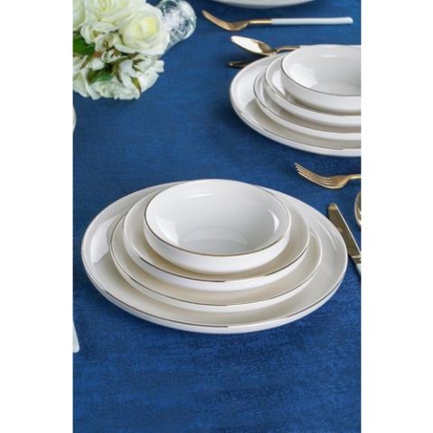 Acar Semazen Gold 6 Kişilik 24 Parça Yemek Takımı XTL-22-0001