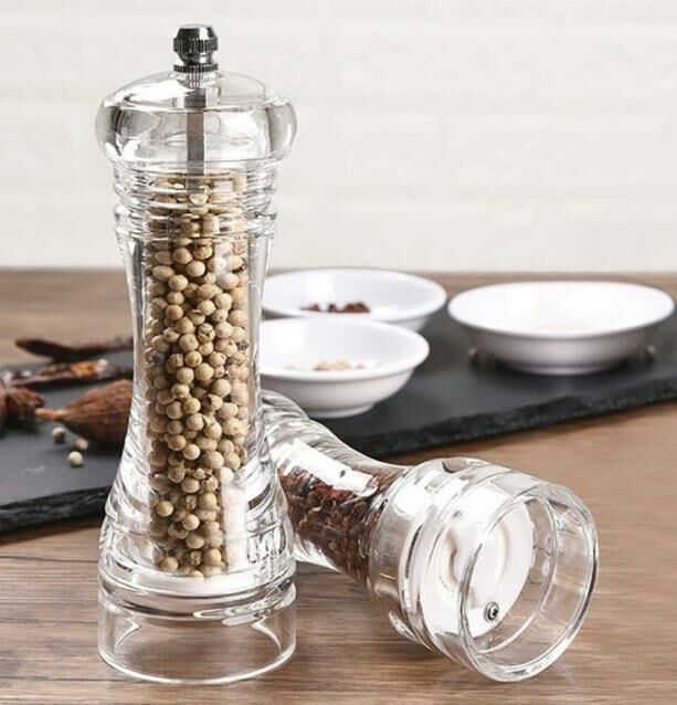 Cooker Akrilik Tuz Karabiber Öğütücü Değirmeni 18 cm YK1016