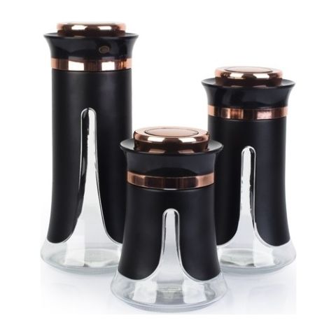 Acar 3 Parça Cam Lüx Baharat Seti - ALG-010107