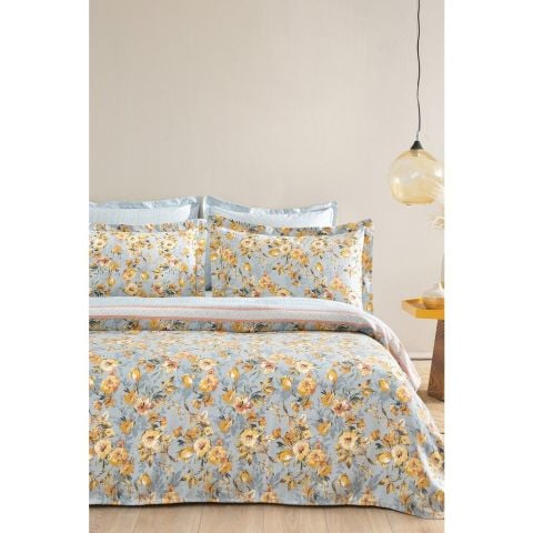 Puffy Lisette Çift Kişilik Pike Takımı - Mavi 17205