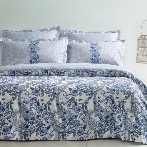 Puffy Marinella Tek Kişilik Pike Takımı - Mavi 17211