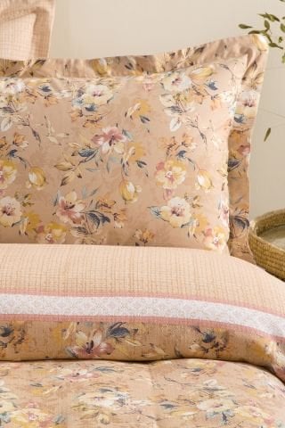 Puffy Lisette Tek Kişilik Pike Takımı - Somon 17204