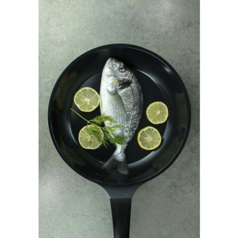 Primanova Bordain Alüminyum Kızartma Tavası 24 cm Siyah