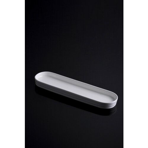 Acar Bianca Perla 4'lü Porselen Oval Servis Tabak - 25.4 cm.