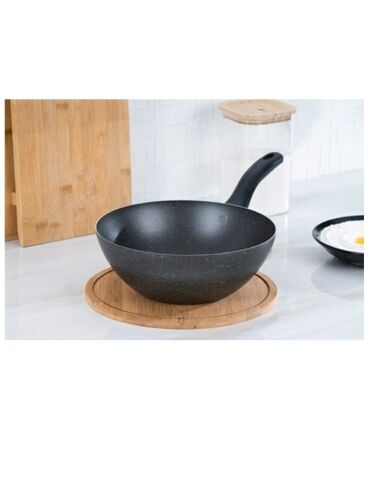 Acar  Damla Siyah Wok Tava 24 CM XCM-21-0258/12