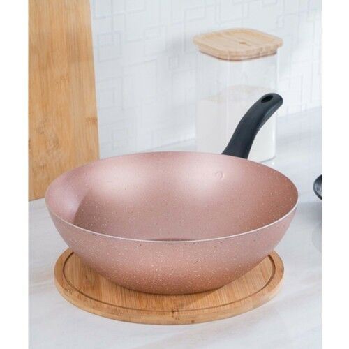 Acar Damla 28 cm Pembe Wok Tava XCM-21-0261/6