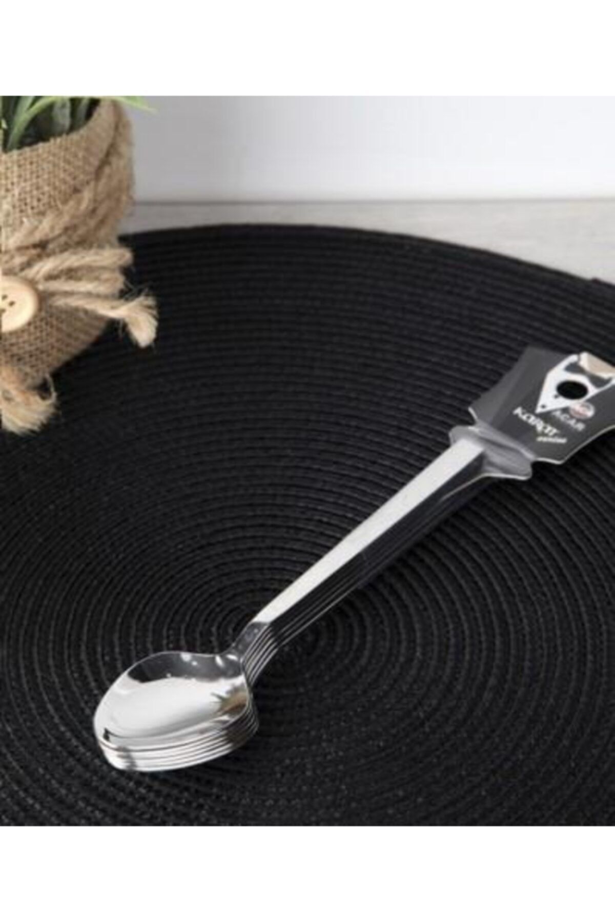 Acar Karat 6 Adet Paslanmaz Çelik Tatlı Kaşığı 016382