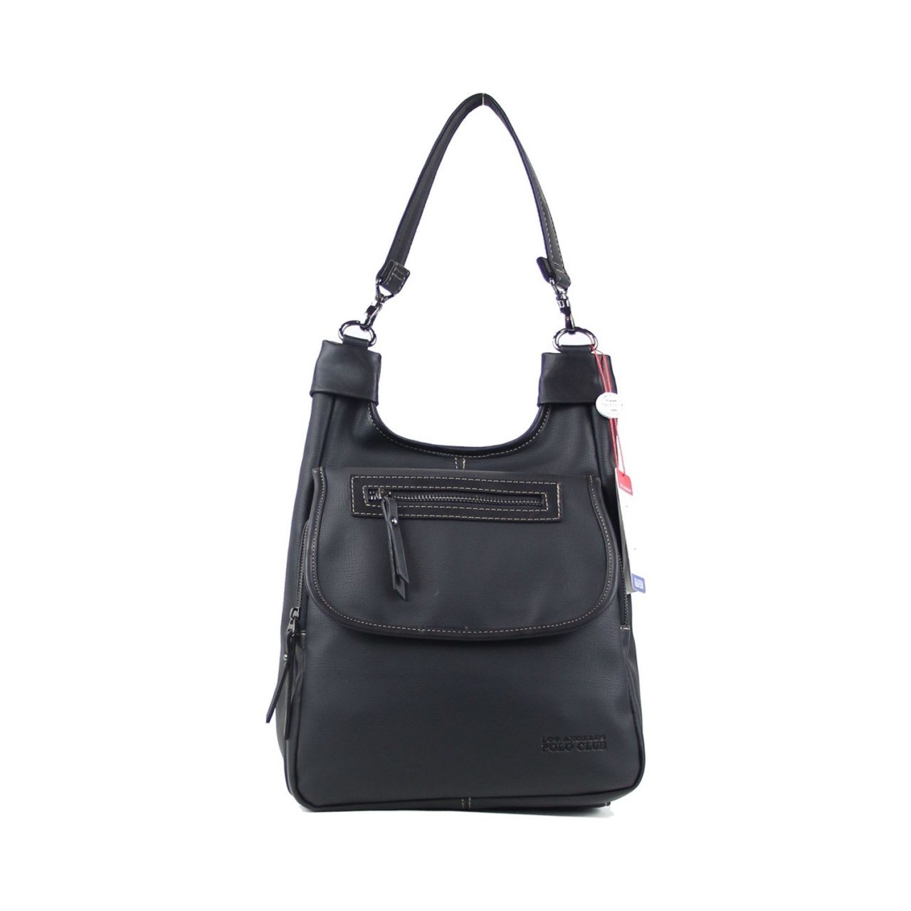 Los Angeles Polo Kadın Sırt ve Omuz Çanta 4445 Siyah Renk
