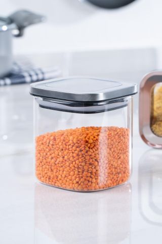 Acar Borosilikat Kare Cam Kavanoz - 700 Ml QDM-012113/18