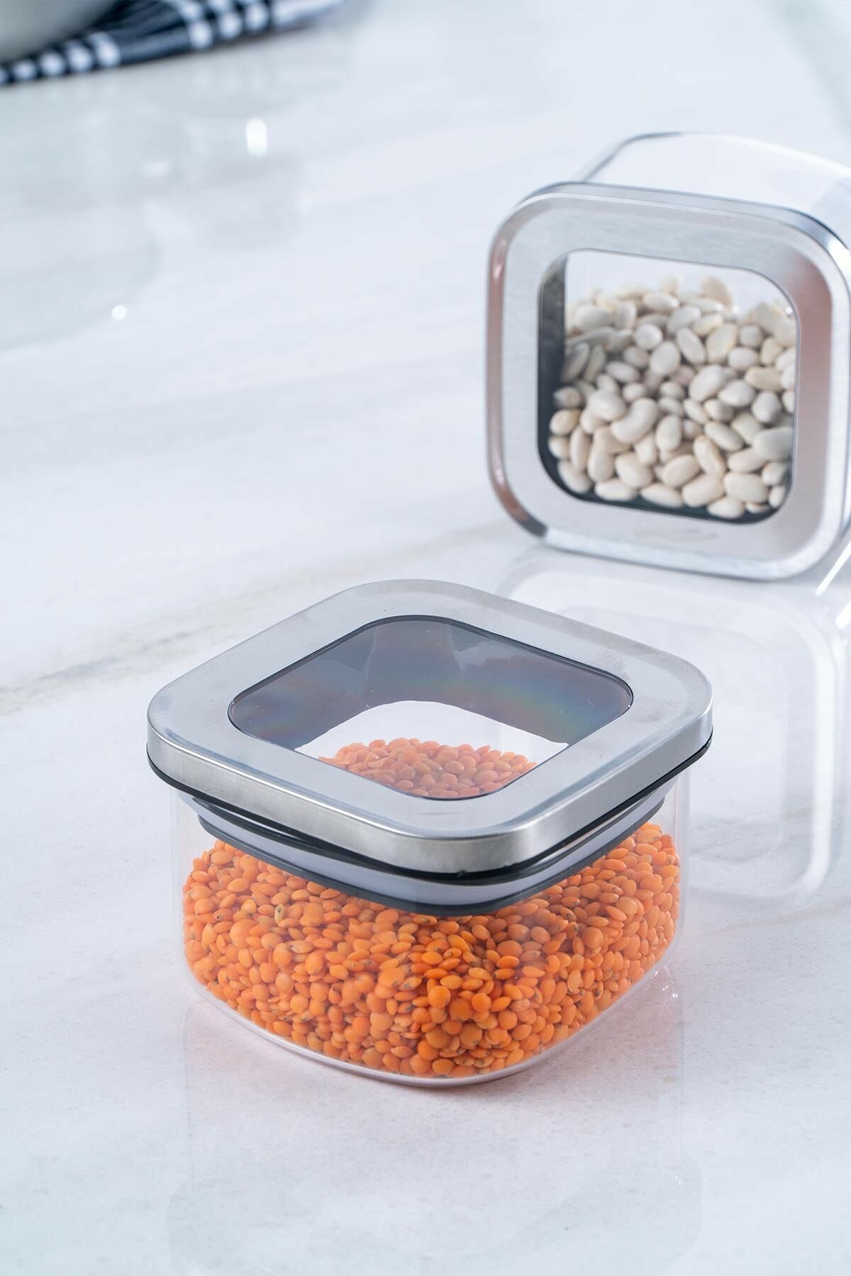 Acar Borosilikat Kare Cam Kavanoz - 250 Ml QDM-012114/24