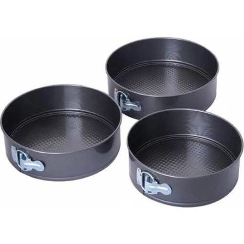 Acar 010050 Cuff Kelepçeli 3lü Kek Kalıbı Siyah CFF-010050