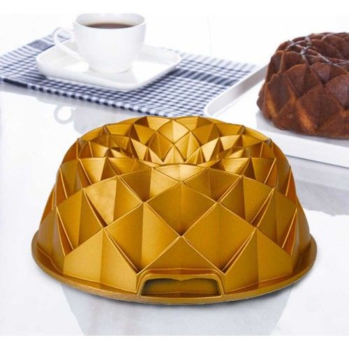 Acar Diamond Döküm Granit Kek Kalıbı Gold XDD-11745/10