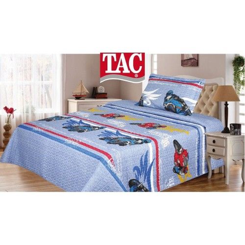 Taç Yatak Örtüsü Tek Kişilik Motocross