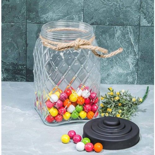 Cooker Cam Kavanoz Nostalji Siyah 25 cm CKR2732