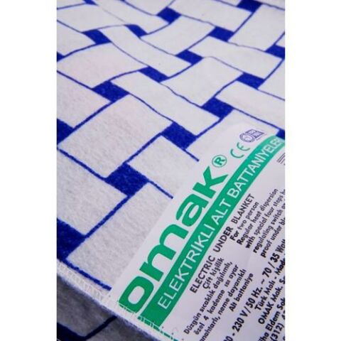 OMAK® Çift Kişilik Elektrikli Battaniye 120 x 150 cm
