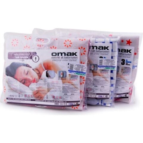 OMAK® Tek Kişilik Elektrikli Battaniye 90 x 145 cm